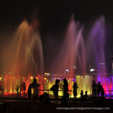 outdoor water fountains with led lights